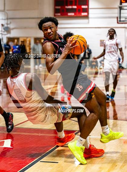 Thumbnail 1 in Archbishop Spalding @ St. John’s (Capital Hoops Mayhem on Military) photogallery.