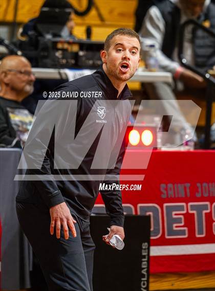 Thumbnail 1 in Archbishop Spalding @ St. John’s (Capital Hoops Mayhem on Military) photogallery.