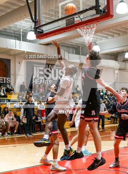 Thumbnail 1 in Archbishop Spalding @ St. John’s (Capital Hoops Mayhem on Military) photogallery.