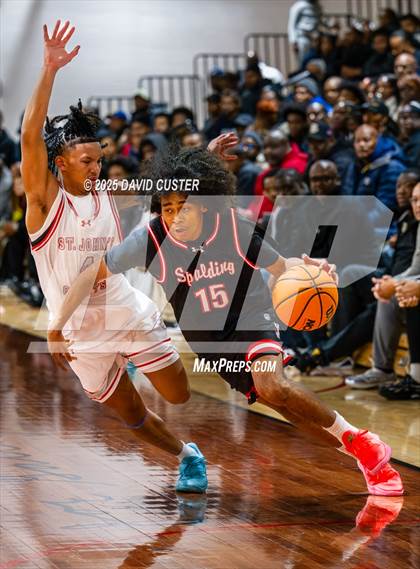 Thumbnail 1 in Archbishop Spalding @ St. John’s (Capital Hoops Mayhem on Military) photogallery.