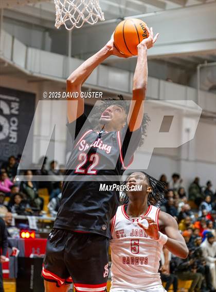 Thumbnail 2 in Archbishop Spalding @ St. John’s (Capital Hoops Mayhem on Military) photogallery.