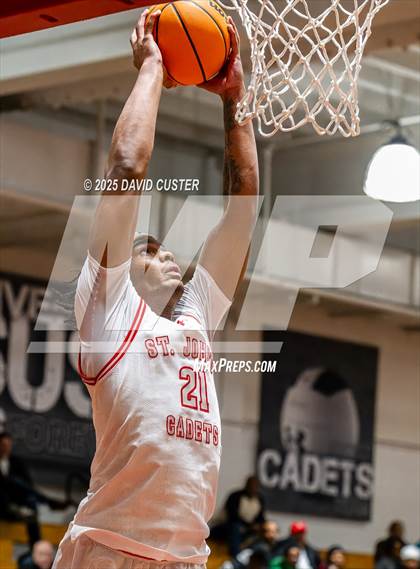 Thumbnail 1 in Archbishop Spalding @ St. John’s (Capital Hoops Mayhem on Military) photogallery.