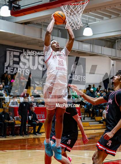 Thumbnail 2 in Archbishop Spalding @ St. John’s (Capital Hoops Mayhem on Military) photogallery.