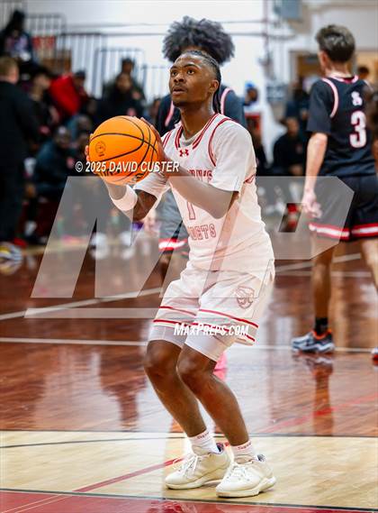 Thumbnail 2 in Archbishop Spalding @ St. John’s (Capital Hoops Mayhem on Military) photogallery.