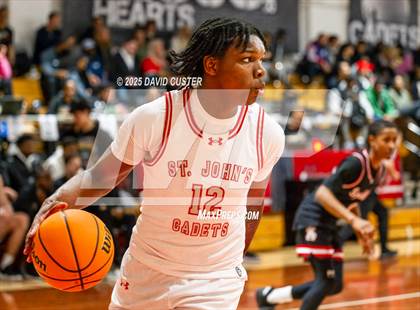 Thumbnail 2 in Archbishop Spalding @ St. John’s (Capital Hoops Mayhem on Military) photogallery.