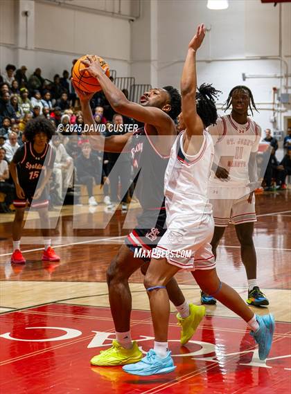 Thumbnail 3 in Archbishop Spalding @ St. John’s (Capital Hoops Mayhem on Military) photogallery.