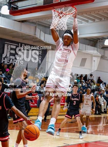 Thumbnail 1 in Archbishop Spalding @ St. John’s (Capital Hoops Mayhem on Military) photogallery.