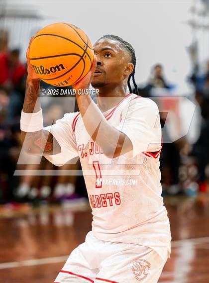 Thumbnail 1 in Archbishop Spalding @ St. John’s (Capital Hoops Mayhem on Military) photogallery.