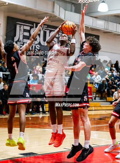 Thumbnail 2 in Archbishop Spalding @ St. John’s (Capital Hoops Mayhem on Military) photogallery.