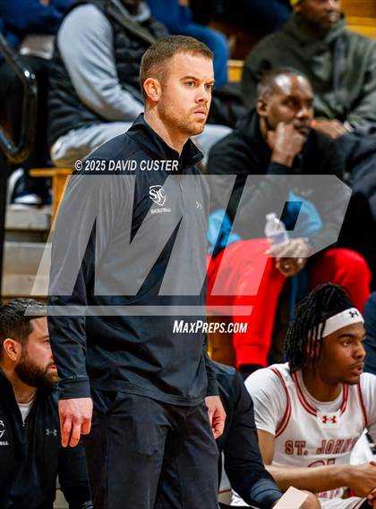 Thumbnail 3 in Archbishop Spalding @ St. John’s (Capital Hoops Mayhem on Military) photogallery.