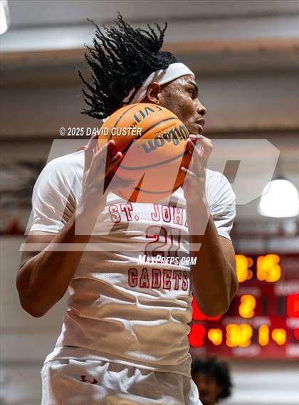 Thumbnail 2 in Archbishop Spalding @ St. John’s (Capital Hoops Mayhem on Military) photogallery.