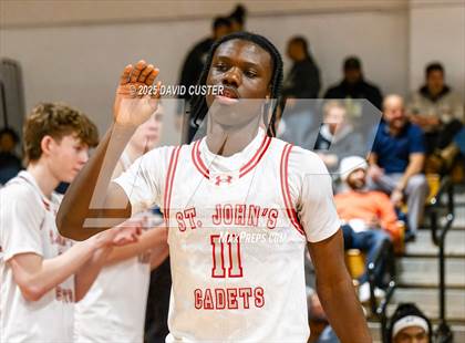 Thumbnail 2 in Archbishop Spalding @ St. John’s (Capital Hoops Mayhem on Military) photogallery.