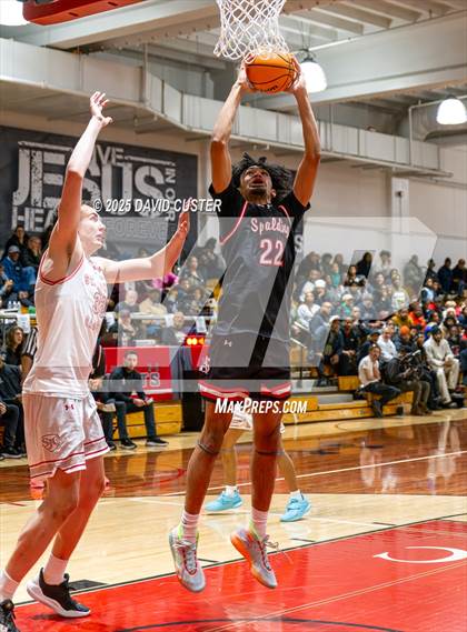 Thumbnail 1 in Archbishop Spalding @ St. John’s (Capital Hoops Mayhem on Military) photogallery.