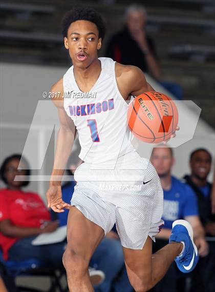 Thumbnail 3 in Dickinson vs. Fort Bend Bush (McDonald's Texas Invitational) photogallery.