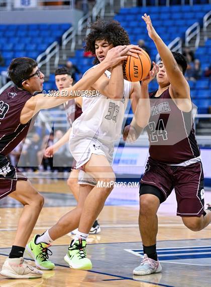 Thumbnail 3 in The Meadows School vs. West Wendover (NIAA State 2A Semifinal) photogallery.