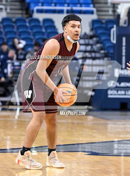 Thumbnail 1 in The Meadows School vs. West Wendover (NIAA State 2A Semifinal) photogallery.