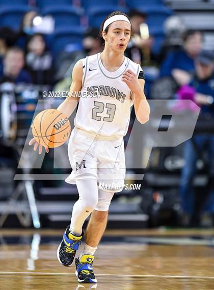 Thumbnail 3 in The Meadows School vs. West Wendover (NIAA State 2A Semifinal) photogallery.