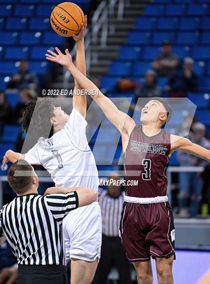 Thumbnail 3 in The Meadows School vs. West Wendover (NIAA State 2A Semifinal) photogallery.