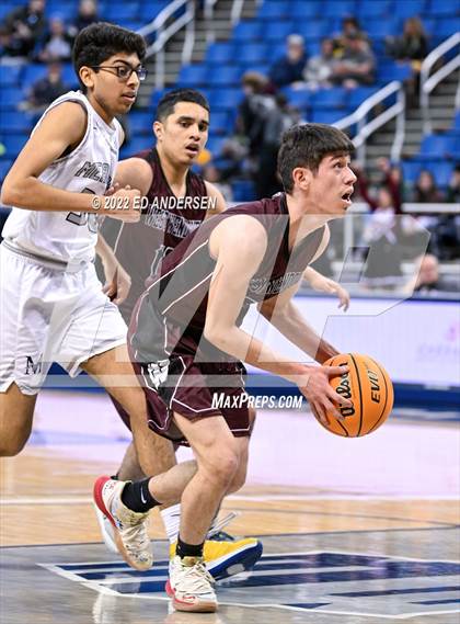 Thumbnail 3 in The Meadows School vs. West Wendover (NIAA State 2A Semifinal) photogallery.