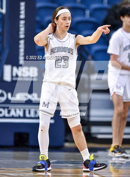 Thumbnail 2 in The Meadows School vs. West Wendover (NIAA State 2A Semifinal) photogallery.