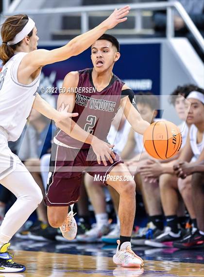 Thumbnail 2 in The Meadows School vs. West Wendover (NIAA State 2A Semifinal) photogallery.
