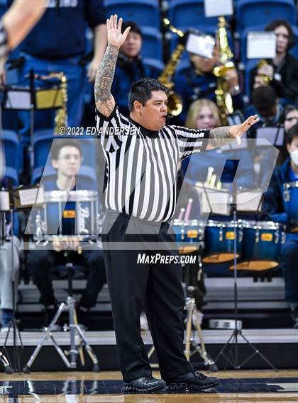 Thumbnail 2 in The Meadows School vs. West Wendover (NIAA State 2A Semifinal) photogallery.