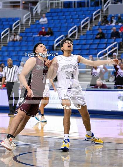 Thumbnail 2 in The Meadows School vs. West Wendover (NIAA State 2A Semifinal) photogallery.