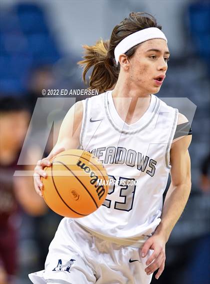 Thumbnail 1 in The Meadows School vs. West Wendover (NIAA State 2A Semifinal) photogallery.