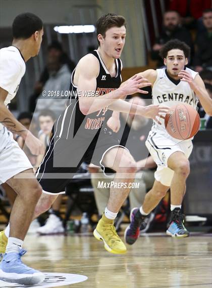 Thumbnail 2 in Newton North vs. Springfield Central (Spalding Hoophall Classic) photogallery.