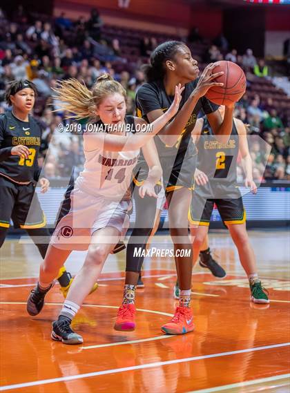 Thumbnail 2 in Trinity Catholic vs. Canton (CIAC Class S Final) photogallery.