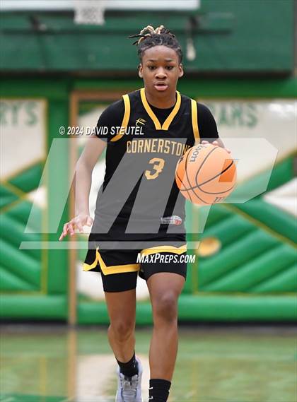 Thumbnail 2 in Cornerstone Christian vs. Pleasant Valley (St. Mary's MLK Showcase) photogallery.
