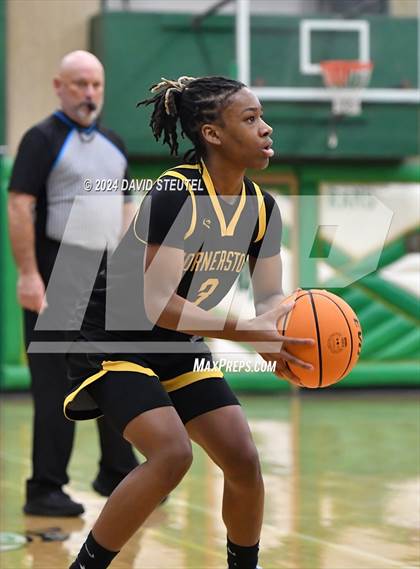 Thumbnail 3 in Cornerstone Christian vs. Pleasant Valley (St. Mary's MLK Showcase) photogallery.