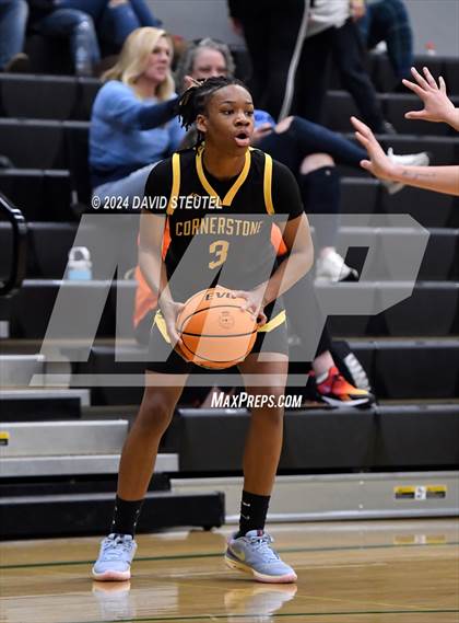 Thumbnail 3 in Cornerstone Christian vs. Pleasant Valley (St. Mary's MLK Showcase) photogallery.