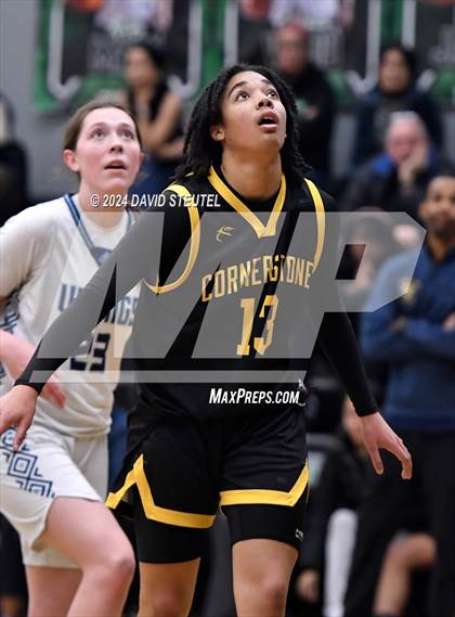 Thumbnail 2 in Cornerstone Christian vs. Pleasant Valley (St. Mary's MLK Showcase) photogallery.