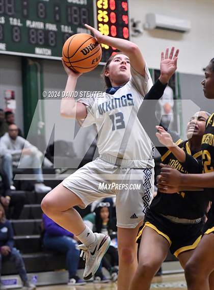 Thumbnail 1 in Cornerstone Christian vs. Pleasant Valley (St. Mary's MLK Showcase) photogallery.