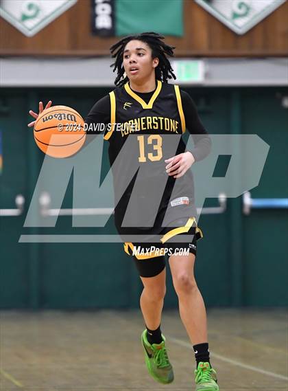 Thumbnail 2 in Cornerstone Christian vs. Pleasant Valley (St. Mary's MLK Showcase) photogallery.