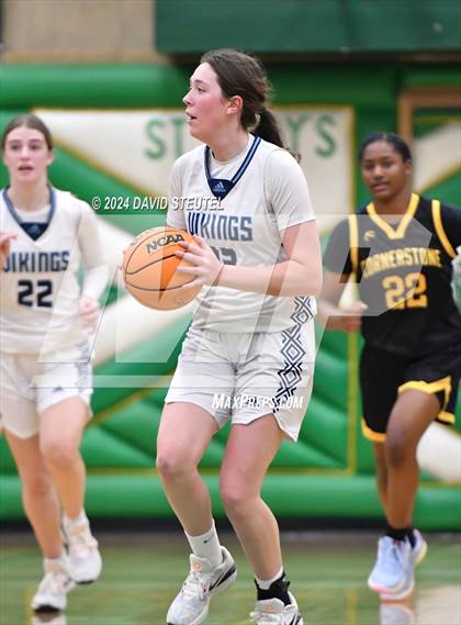 Thumbnail 1 in Cornerstone Christian vs. Pleasant Valley (St. Mary's MLK Showcase) photogallery.