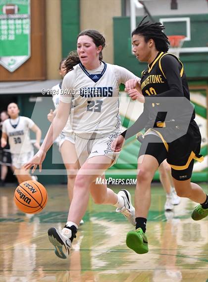 Thumbnail 2 in Cornerstone Christian vs. Pleasant Valley (St. Mary's MLK Showcase) photogallery.