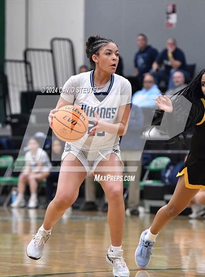 Thumbnail 2 in Cornerstone Christian vs. Pleasant Valley (St. Mary's MLK Showcase) photogallery.