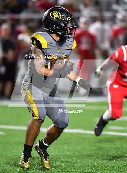 Thumbnail 3 in St. Frances Academy vs. Mater Dei (Trinity League vs. USA Showcase) photogallery.