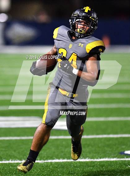 Thumbnail 2 in St. Frances Academy vs. Mater Dei (Trinity League vs. USA Showcase) photogallery.
