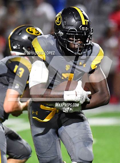 Thumbnail 3 in St. Frances Academy vs. Mater Dei (Trinity League vs. USA Showcase) photogallery.