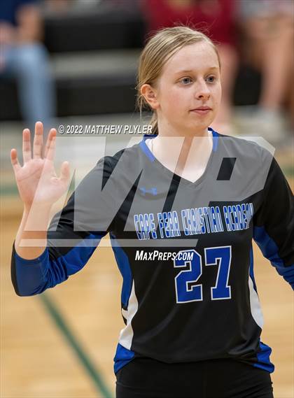 Thumbnail 2 in Cape Fear Christian Academy vs. Berean Baptist Academy (Grace Christian School Crusader Classic) photogallery.
