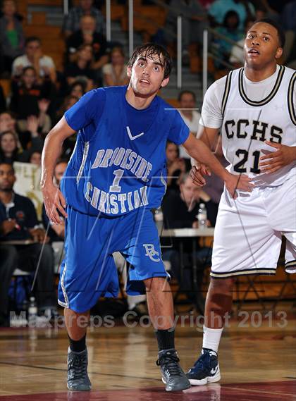 Thumbnail 2 in Brookside Christian vs. Central Catholic (CIF SJS D5 Playoffs) photogallery.