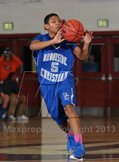 Thumbnail 3 in Brookside Christian vs. Central Catholic (CIF SJS D5 Playoffs) photogallery.