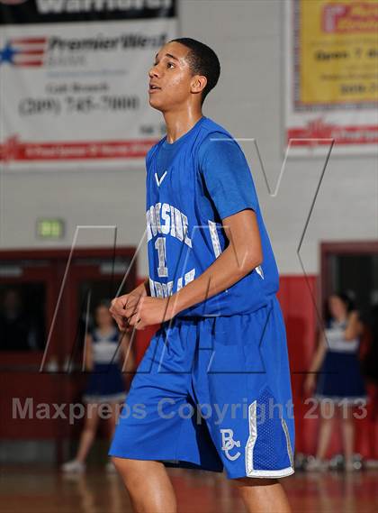 Thumbnail 3 in Brookside Christian vs. Central Catholic (CIF SJS D5 Playoffs) photogallery.