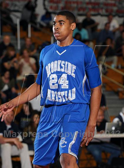 Thumbnail 3 in Brookside Christian vs. Central Catholic (CIF SJS D5 Playoffs) photogallery.