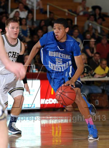 Thumbnail 1 in Brookside Christian vs. Central Catholic (CIF SJS D5 Playoffs) photogallery.