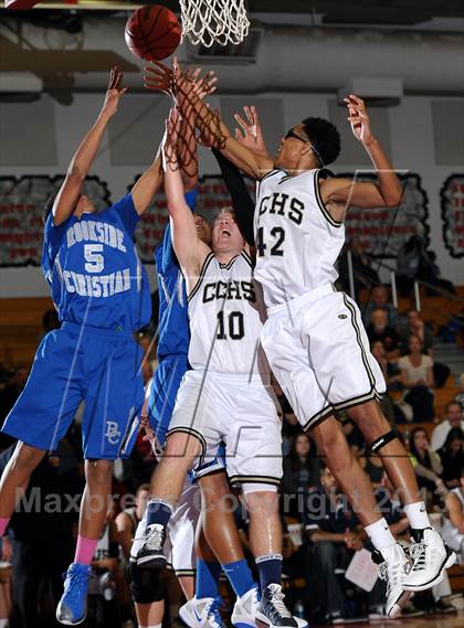 Thumbnail 2 in Brookside Christian vs. Central Catholic (CIF SJS D5 Playoffs) photogallery.