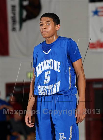 Thumbnail 2 in Brookside Christian vs. Central Catholic (CIF SJS D5 Playoffs) photogallery.